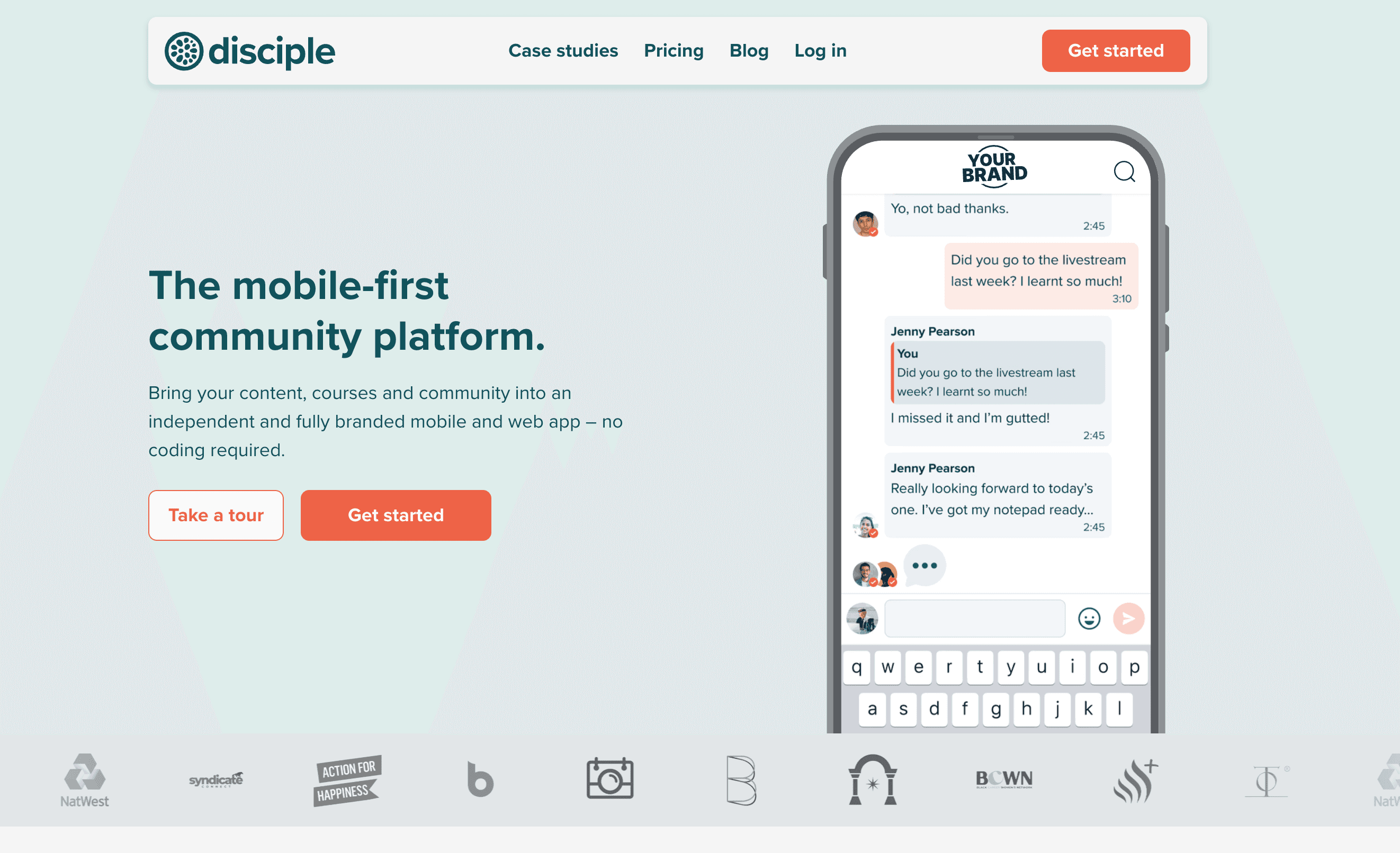 User journey step 1
